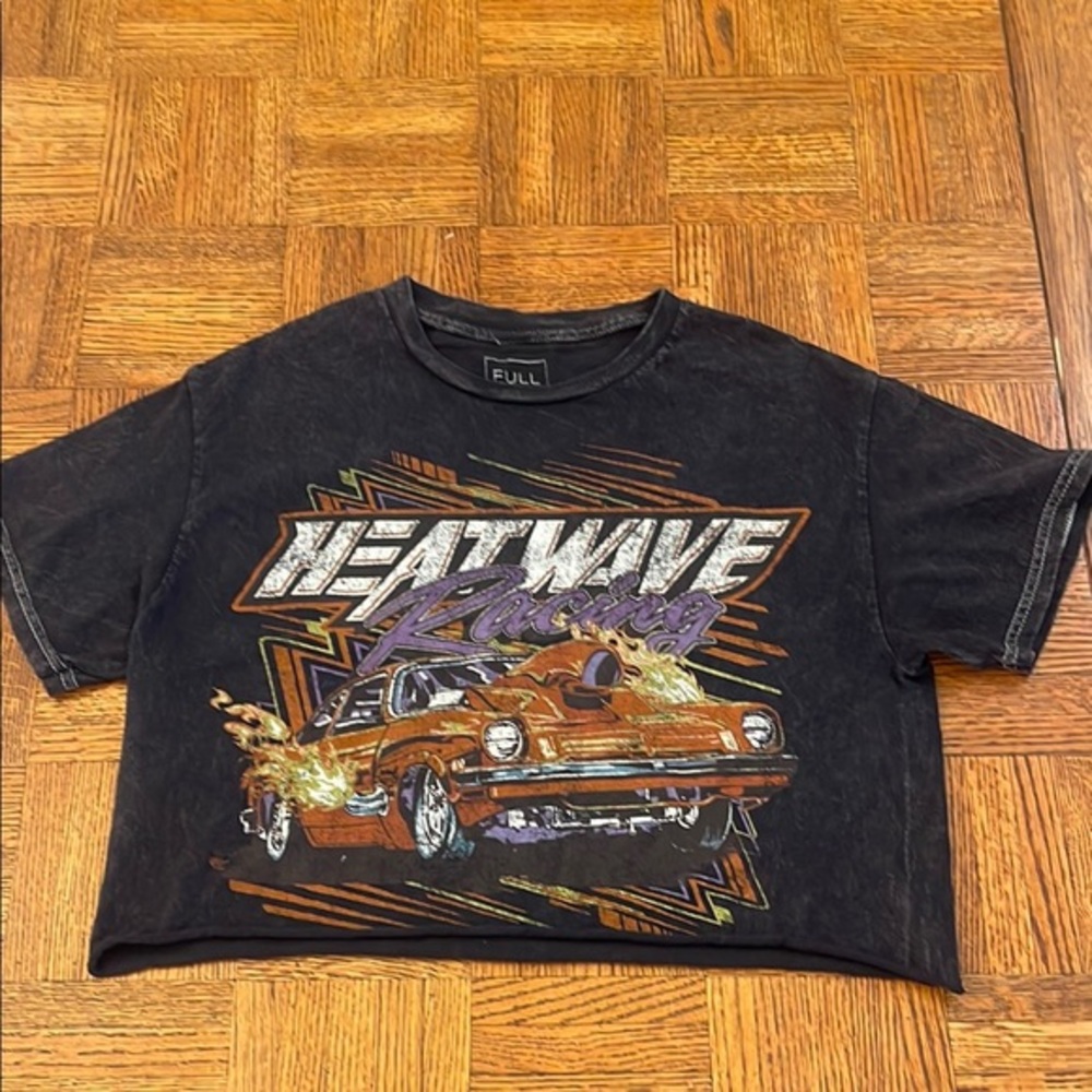 Full Tilt racing graphic crop T-shirt XS